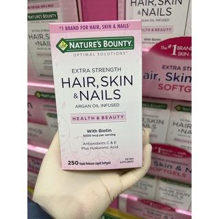 🍁🍁 Viên uống hỗ trợ đẹp da, tóc, móng Hair Skin Nail Nature’s Bounty (250 viên)🍁🍁