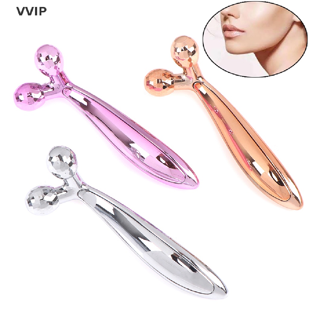 Vvvn 3D Facial Roller Massage Y Shape Face Lifting Massage Lift Wrinkle Remove Tool Jelly