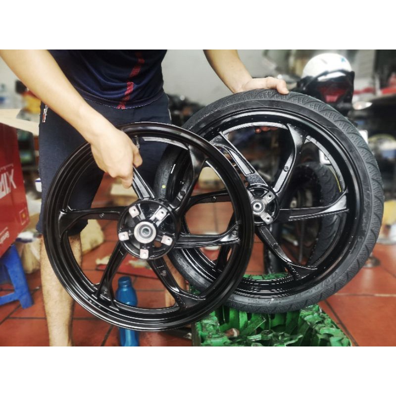 Mâm (vành độ) kiểu Yaz 6 cây cho exciter 150 155. sp đã có đĩa phanh trước 245mm