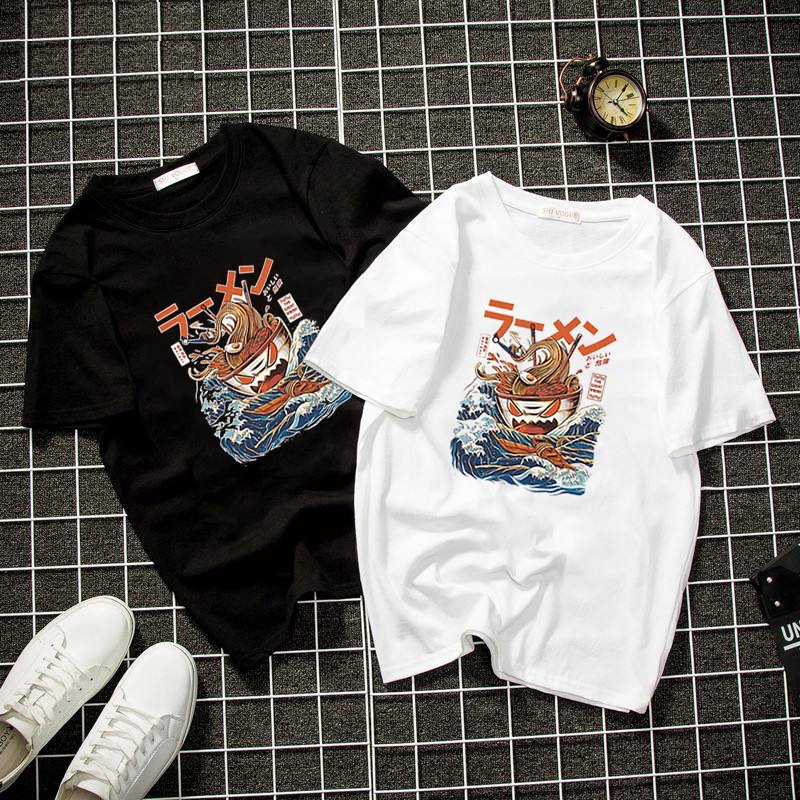 Áo thun nam nữ họa tiết Nhật Bản form rộng vải dày mịn 2020T2831