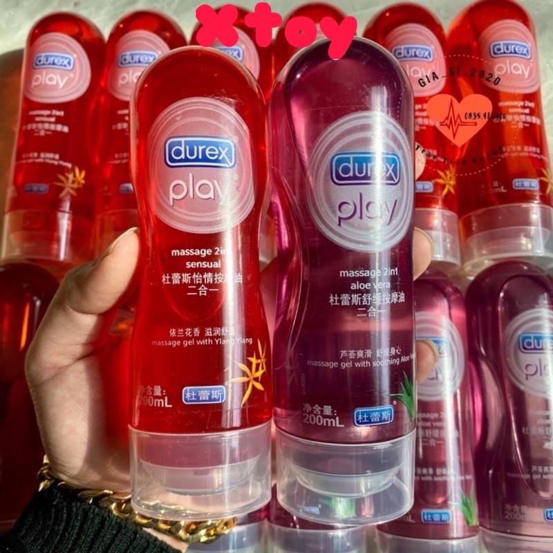 Gel bôi trơn cao cấp Durex Play Massage 2 in 1 200ml