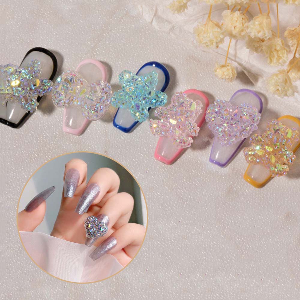 [Hàng mới về] Đá 3d trong suốt tự trang trí móng tay nghệ thuật