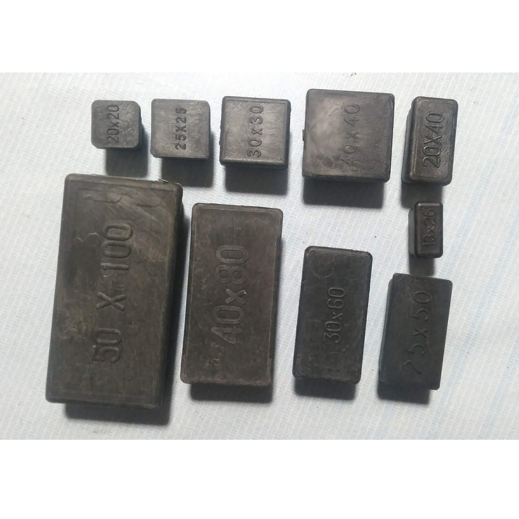 10 cái nhựa bịt đầu sắt hộp 13*26, chụp sắt hộp ( trong )