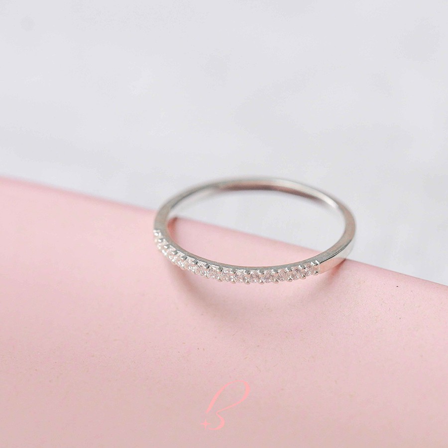 Nhẫn bạc 925 đính đá CÓ BẢO HÀNH Bling It thiết kế cao cấp BIN120