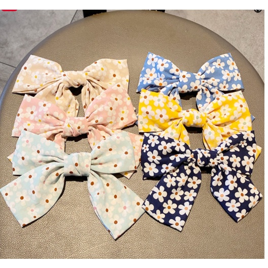 Kẹp tóc đính nơ lớn nhiều mẫu thanh lịch đáng yêu