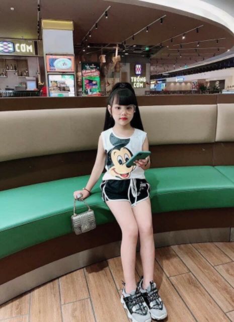 16_26kg ( có số đo áo)Bộ ba lổ bé gái chuột xinh ảnh thật, video KHĂN RẰN SHOP