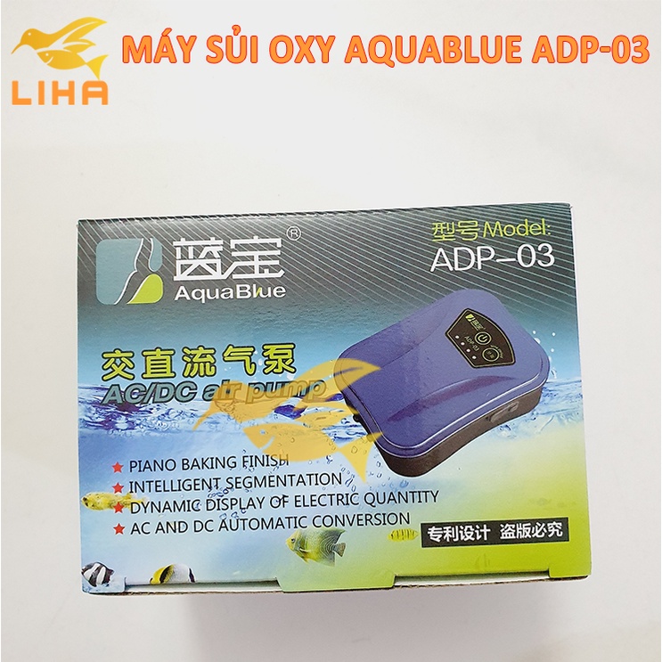 Máy Sủi Oxy Tích Điện Aquablue ADP - Sủi Oxi Cho Bể Cá