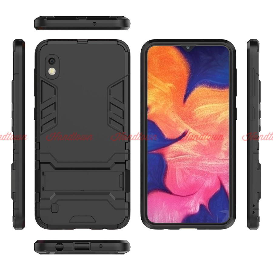Ốp Lưng Cho Samsung Galaxy A10 IRON MAN Nhựa PC Cứng Viền Dẻo Chống Sốc