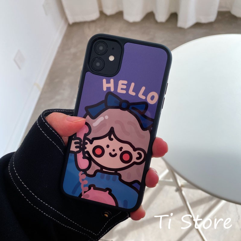Ốp Lưng Girl Hello iP [ TI STORE ]