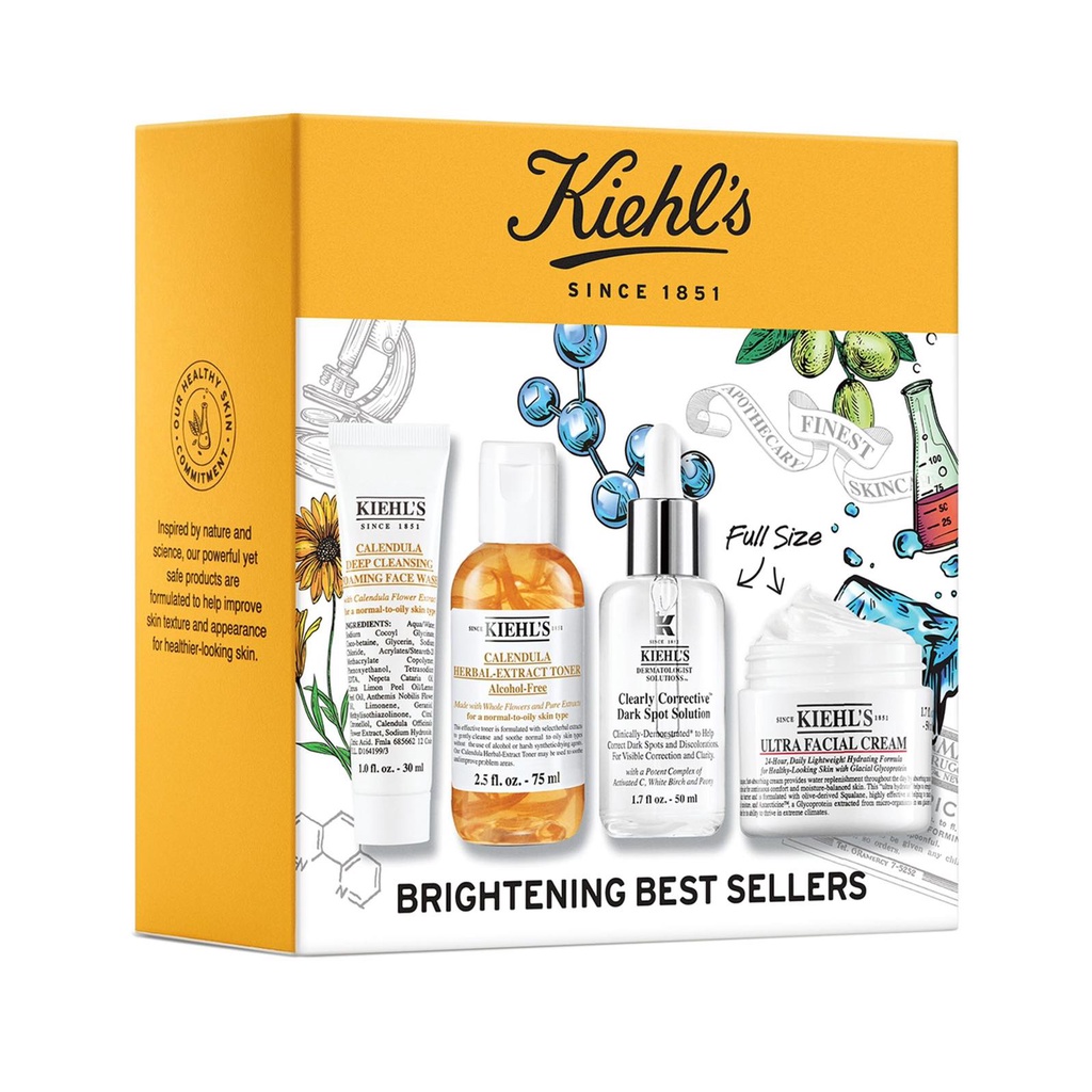 Set hoa cúc Kiehls 4 món -  Herskin Official Store