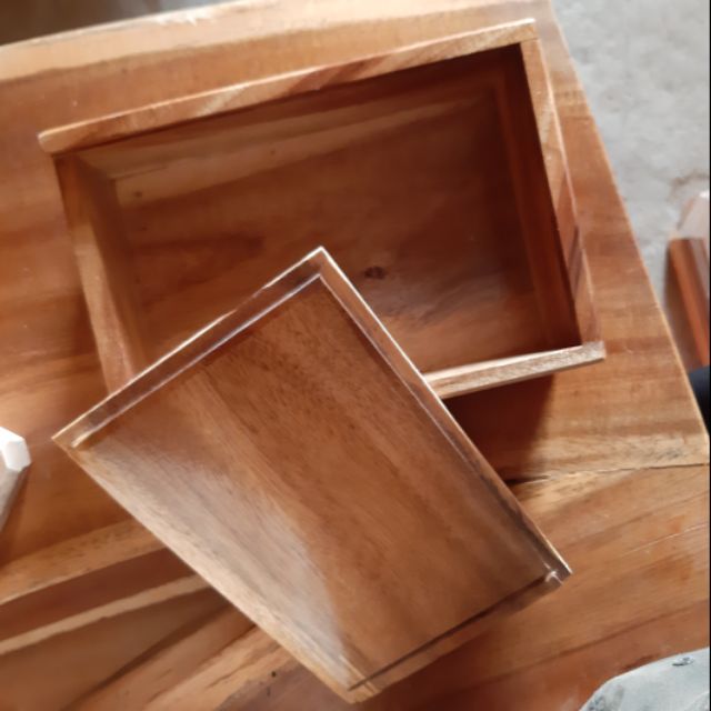 Hộp quà tăng gỗ tự nhiên