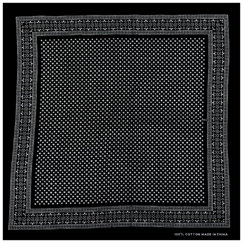 Khăn Choàng Cổ Vuông Họa Tiết Chấm Bi Phong Cách Cao Bồi Cho Nam Và Nữ