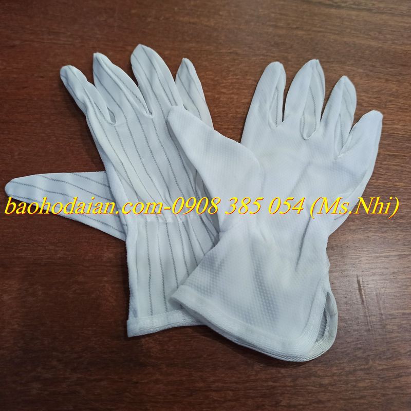 Khuyến mãi combo 5 Đôi Găng tay chống tĩnh điện vải dệt kim- Hình thật, hàng sẵn