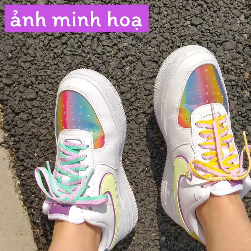 Dây giày phối màu bản dẹt custom giày thể thao sneaker af aj af1 aj1 cv vans nike jordan dài 1m2 1m4 120cm 140cm