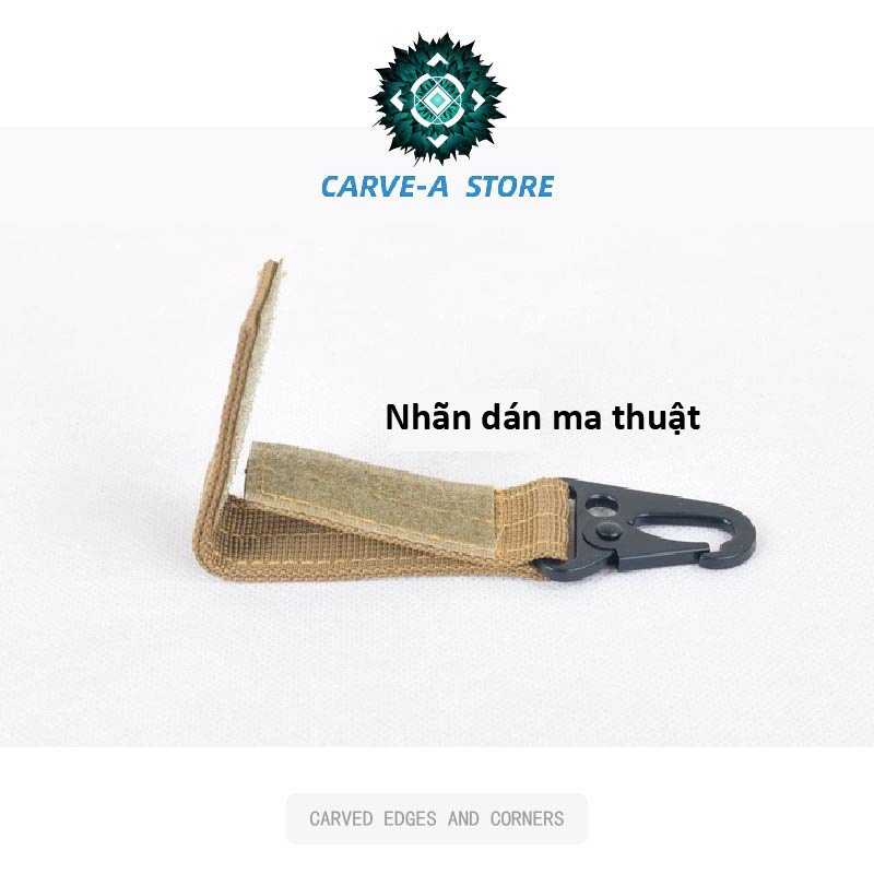 Carve.A Store Móc Khóa Ba Lô Đa Năng Rộng 2.5cm Dài 10cm trang trí ba lô