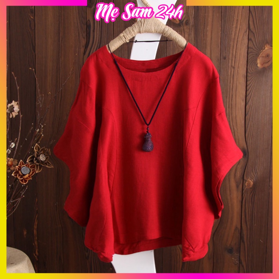 Áo đũi nữ kiểu dáng Hàn Quốc hình cánh dơi Mẹ Sam 24h chất liệu mềm mát, form rộng giấu bụng che khuyết điểm AKH.36 | BigBuy360 - bigbuy360.vn