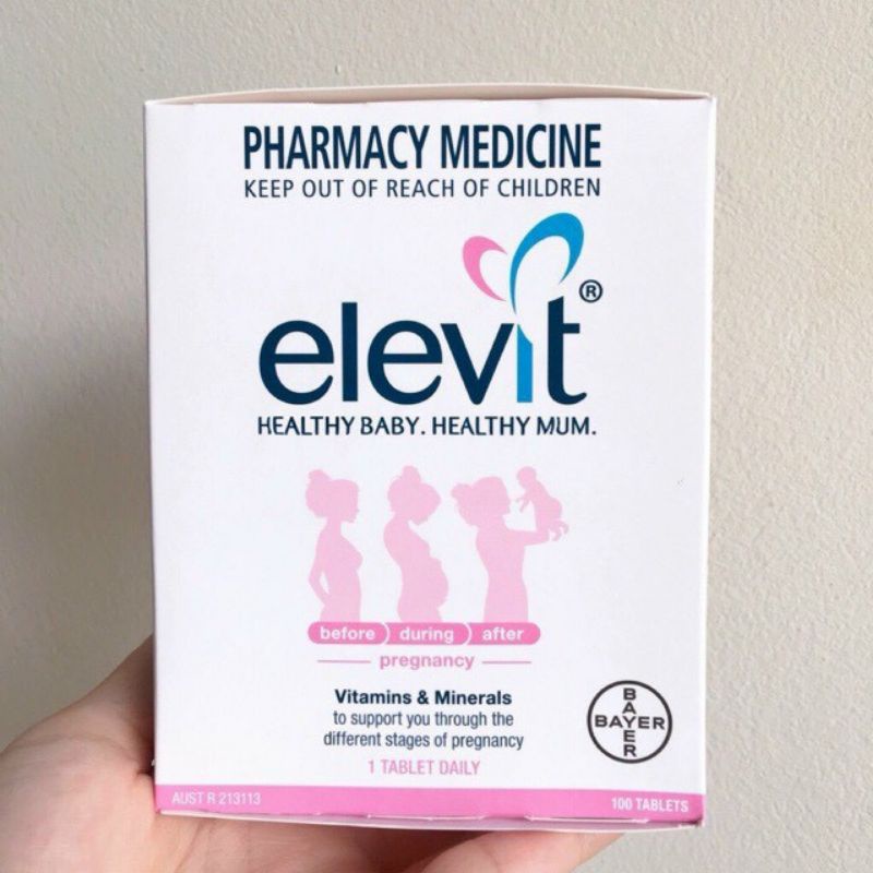 Vitamin tổng hợp Elevit cho mẹ bầu 100 viên mẫu mới