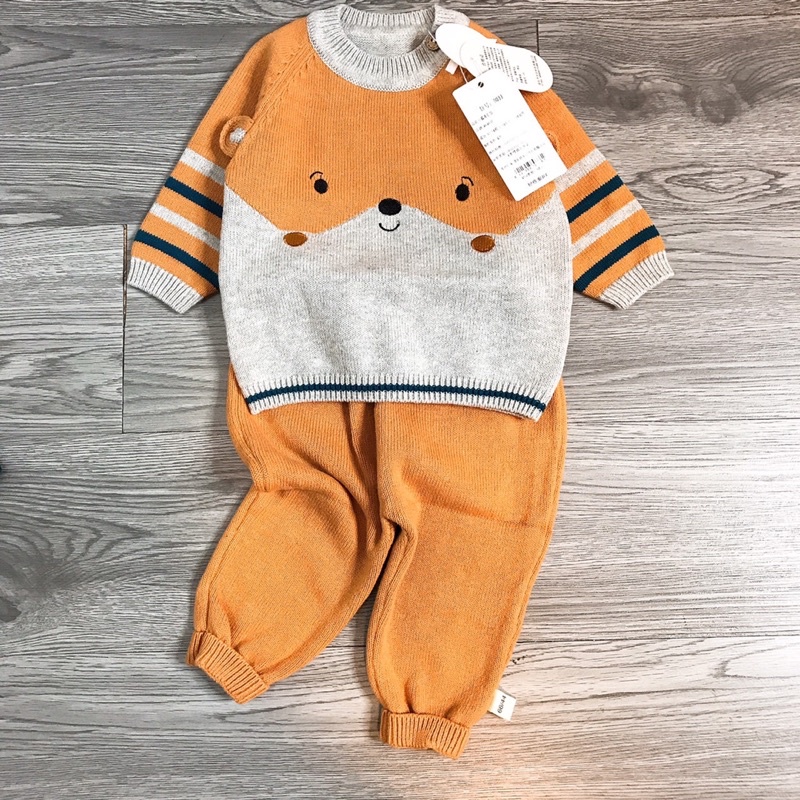 Bộ len gấu 2 màu