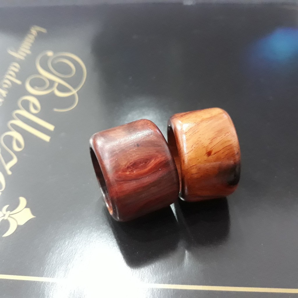Nhẫn gỗ bản trơn 8-12-16mm hoặc inbox chọn size