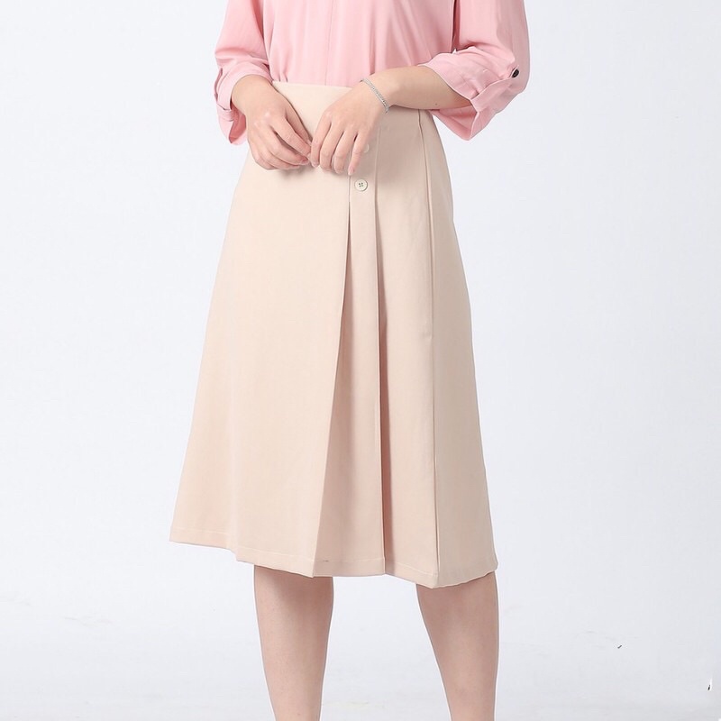 Chân váy công sở dài chữ A lưng cao, chân váy dài qua gối dập ly dáng xoè màu đen đẹp - (CV03) | BigBuy360 - bigbuy360.vn