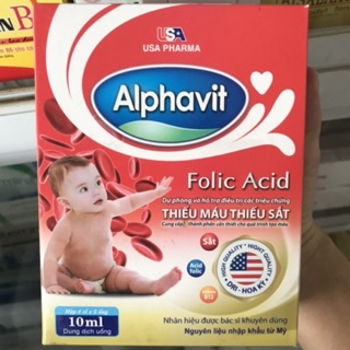 Alphavit Folic Acid Thiếu Máu Thiếu Sắt