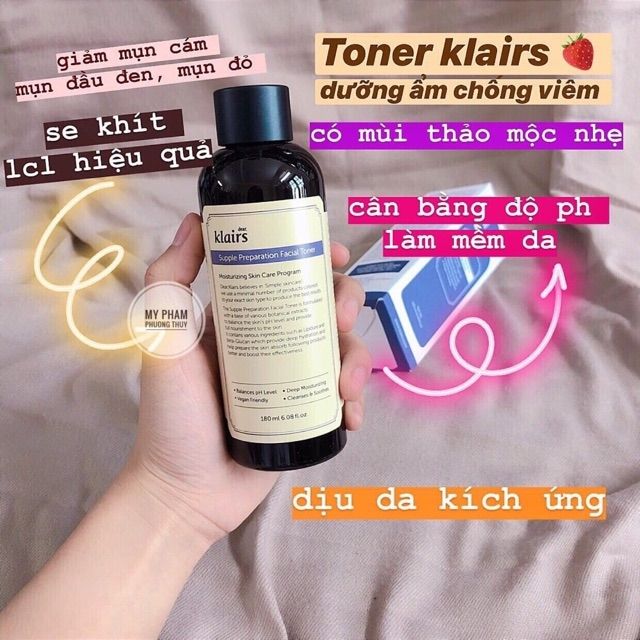 Nước Hoa Hồng Klairs Supple Preparation Toner_không mùi | BigBuy360 - bigbuy360.vn