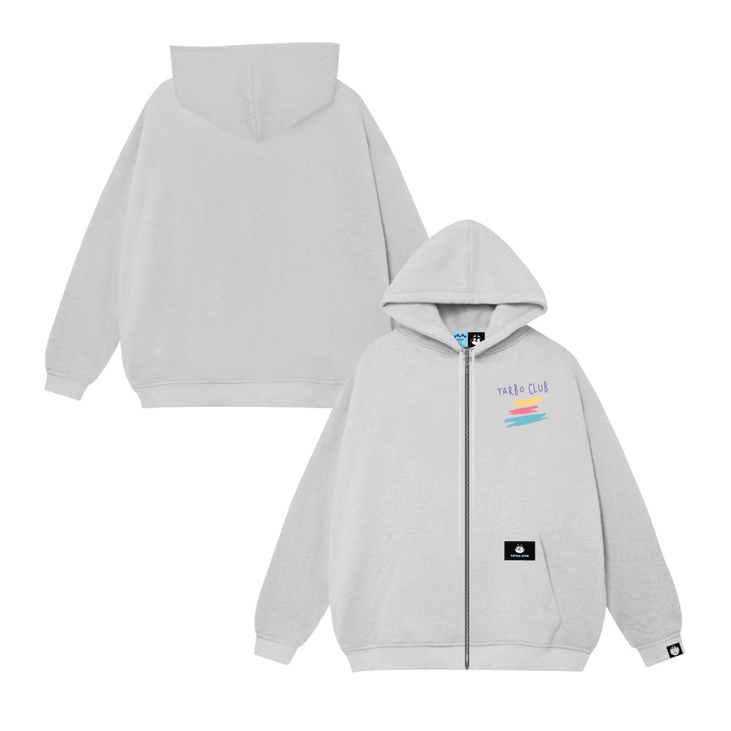 Áo khoác hoodie zip Localbrand TARBO.CLUB, Áo khoác nỉ bông cao cấp Sgenz.brand