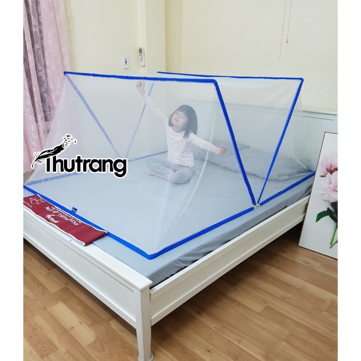 【Màn chống muỗi】Màn xếp thông minh 2021 Khung Inox bền đẹp Thu Trang