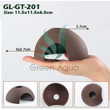 Đồ gốm trang trí bể cá, bể tép cảnh (Mã - GL-GT-201)