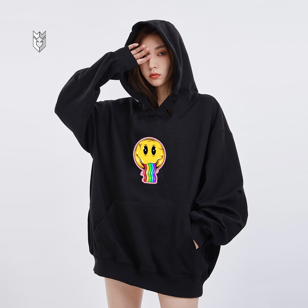 Áo hoodie vải nỉ dài tay Smile Stick nam nữ form rộng - GW Shop | BigBuy360 - bigbuy360.vn