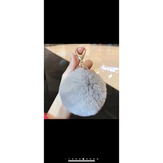 móc khoá treo cục bông