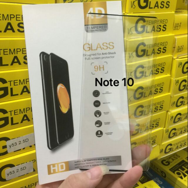 Dán full màn 4D Galaxy Note 10 siêu chống xước