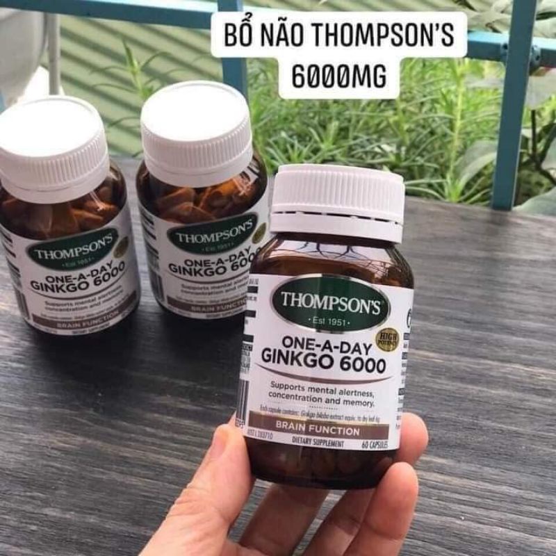 VIÊN UỐNG BỔ NÃO GINKGO BILOBA 6000 THOMPSON