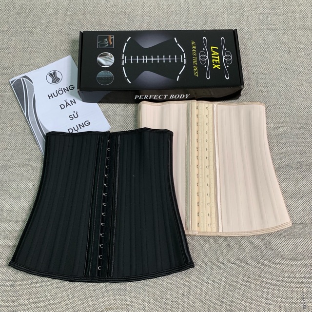 [Mã 12FMCGSALE1 giảm 10% đơn 250K] [TẶNG NỚI SIZE] Đai nịt bụng latex 25 xương nhập khẩu Hi Lạp dài 29 cm