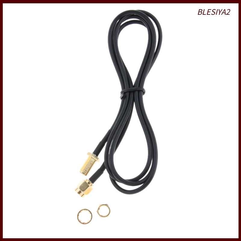[BLESIYA2] Antenna Adapter RP-SMA Extension Cable Cord for WiFi Wireless Router 3.3ft