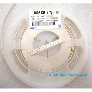 Tụ dán 0603 (20 con) các trị số 2.2pF~220pF