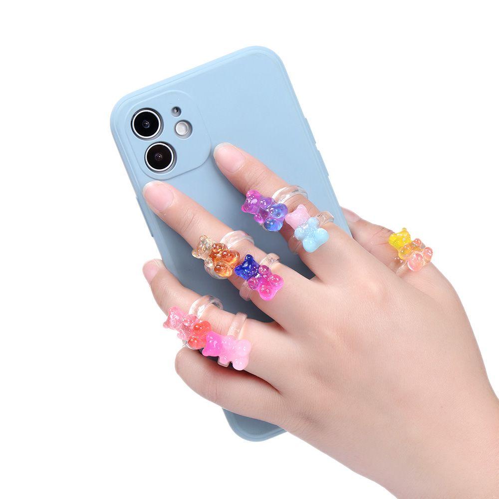 Nhẫn Hình Gấu Trong Suốt Sáng Tạo