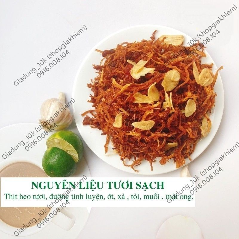 Khô heo cháy tỏi 300g