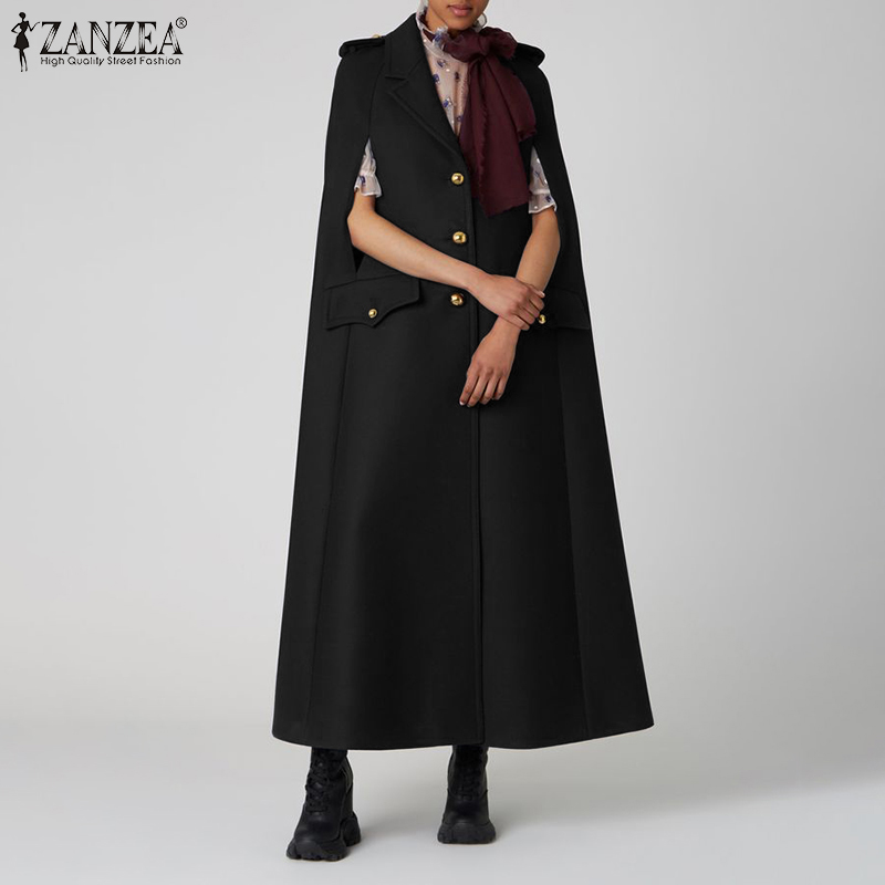 Áo Khoác Cộc Tay Cổ Bẻ Thời Trang Hàn Quốc Dành Cho Bạn Nữ ZANZEA | BigBuy360 - bigbuy360.vn