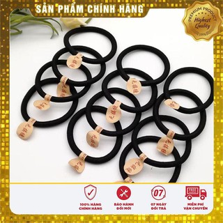 Combo 50 Dây thun buộc tóc trơn đen giá siêu rẻ - thegioiphukien