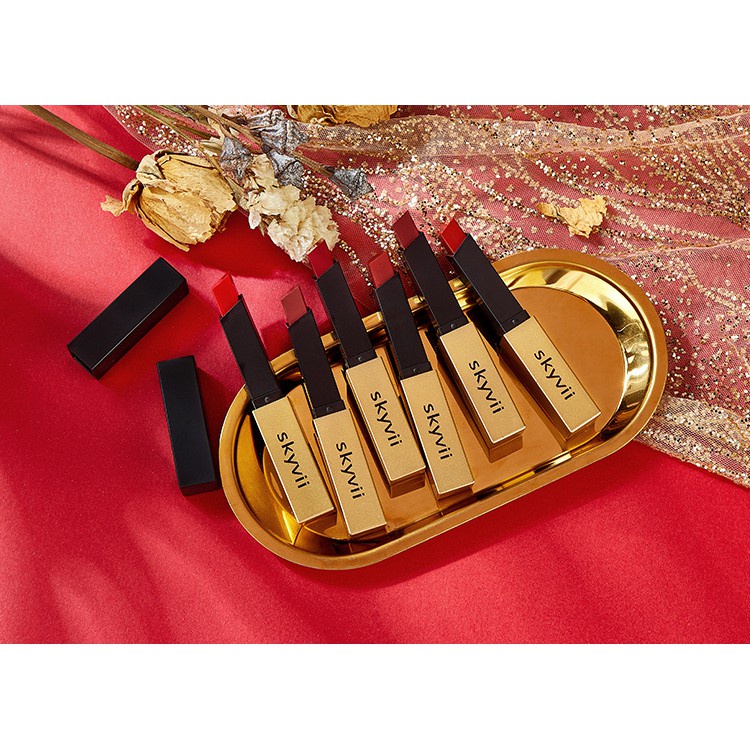 Son thỏi lì khối Đen Vàng SKYVII 6007 nội địa sang chảnh mịn môi lâu trôi sỉ rẻ - GIÁ GỐC 12 | BigBuy360 - bigbuy360.vn