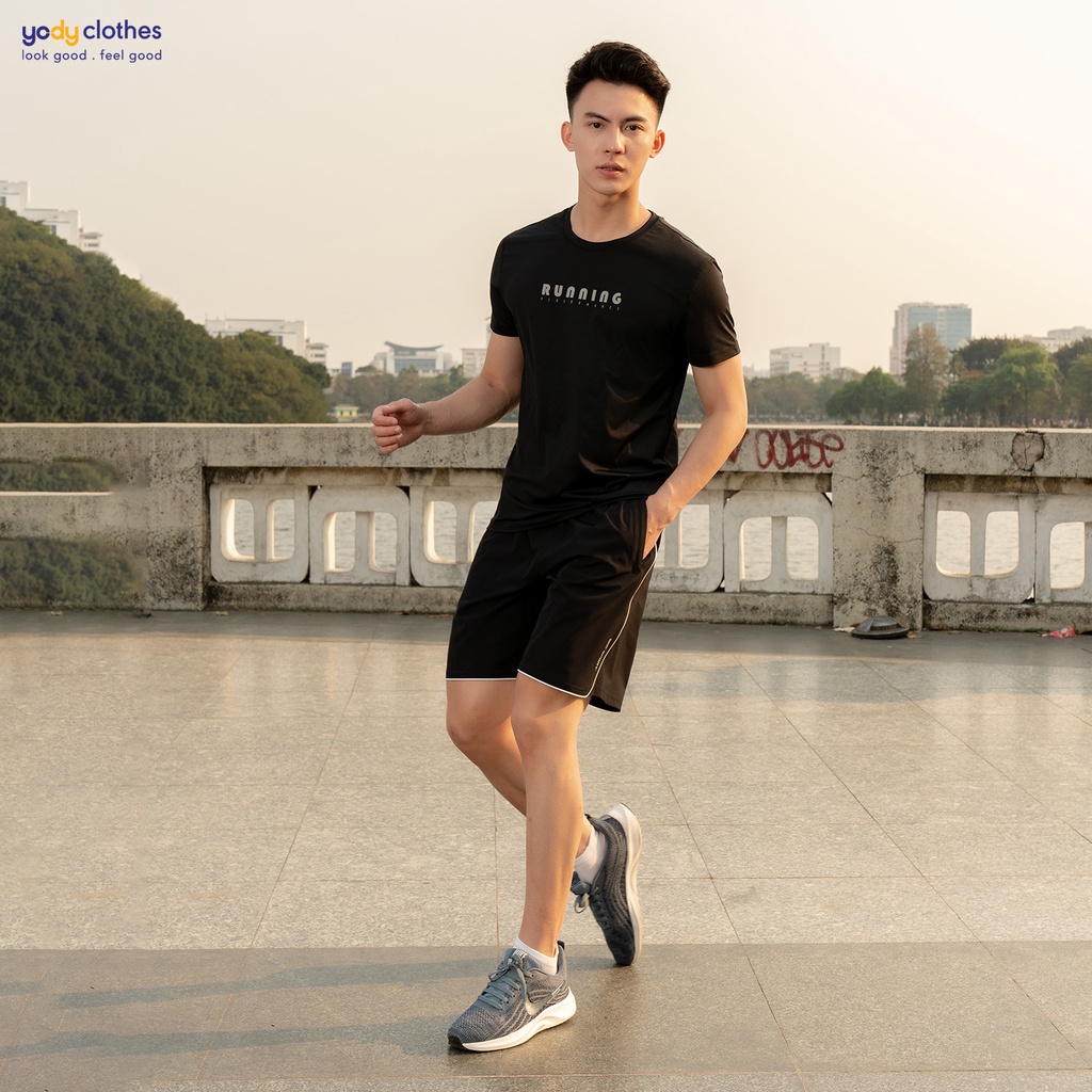 Quần short quần đùi nam YODY thoáng mát nhẹ nhàng mau khô bền màu SQM5005