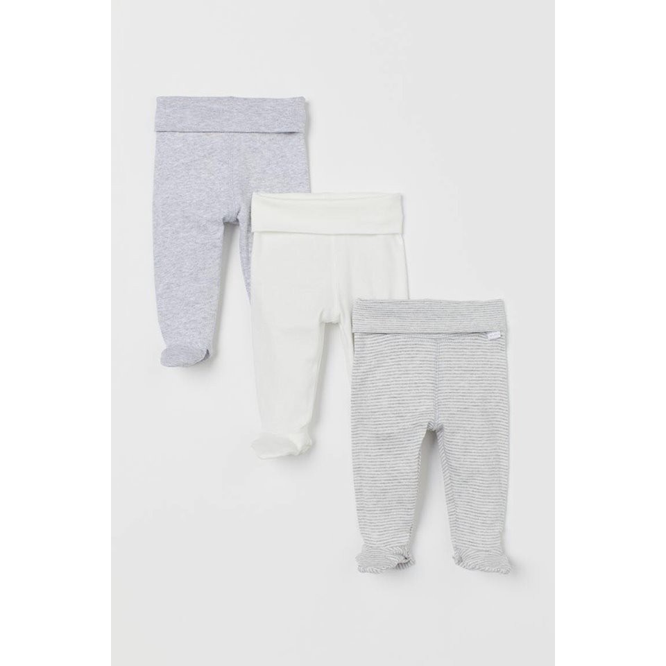 Set 3 quần leggings bàn tone xám, Hờ mờ US săn SALE