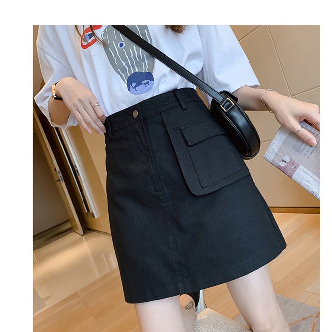 Chân váy kaki ngắn