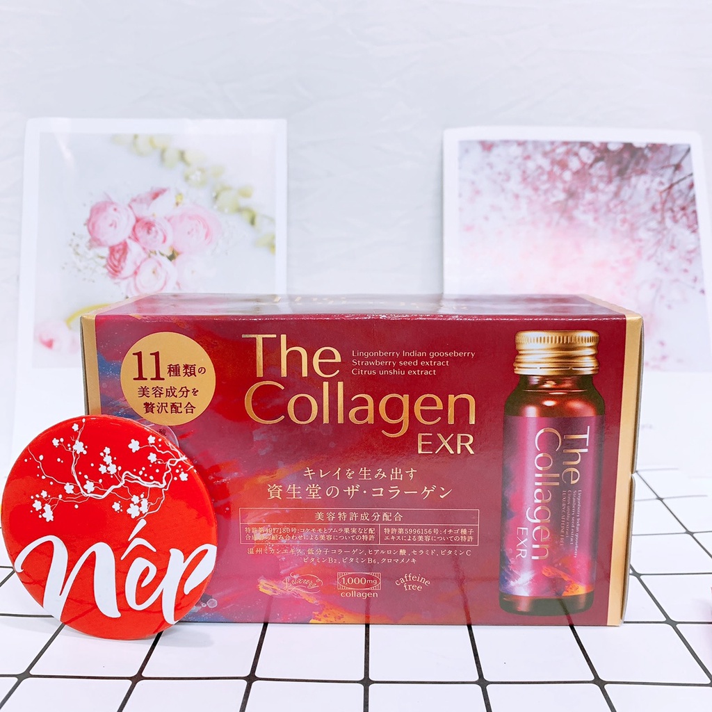 Nước uống The collagen shiseido & pure white Nhật bản 10 lọ