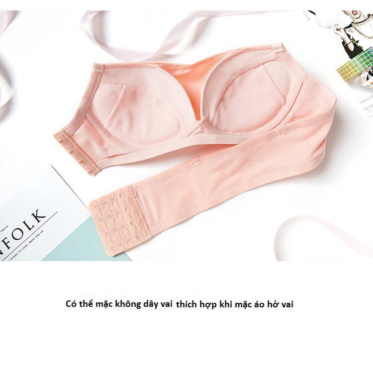 Bộ Quần Áo Lót Cotton Không Gọng Siêu Thấm ( 2 Kiểu Mặc ) | BigBuy360 - bigbuy360.vn