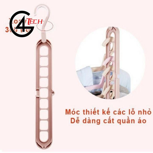 Móc treo quần áo đa năng Móc quần áo thông minh 9 lỗ gấp gọn Loại tốt