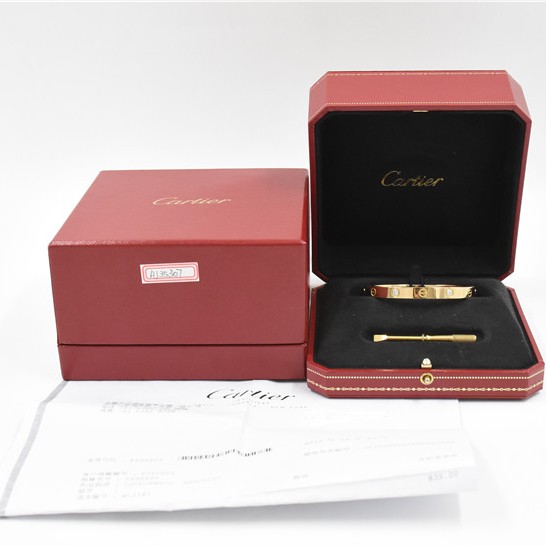 Vòng tay Cartier biểu tượng tình yêu đính 4 viên đá lấp lánh thiết kế tinh tế sang trọng=choose box--never fade