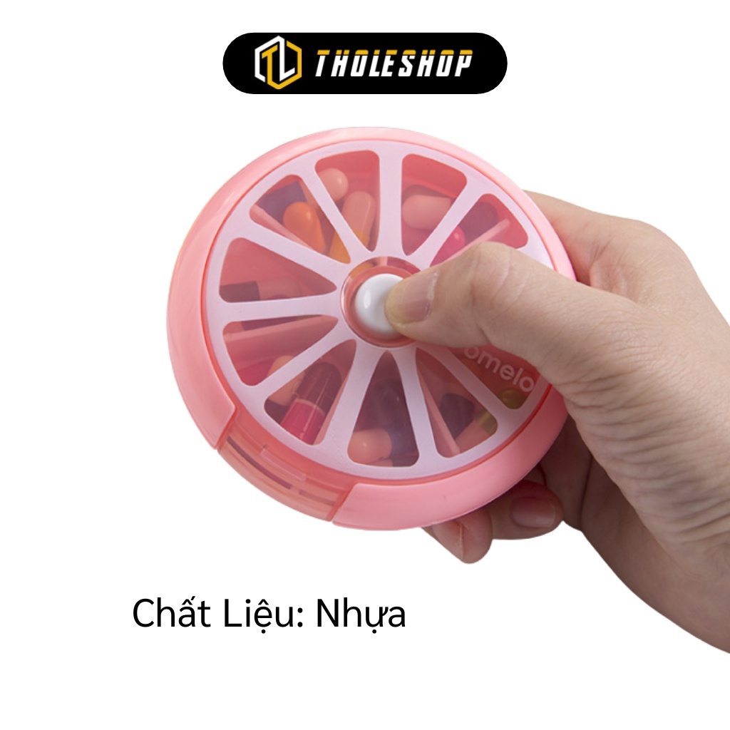 Hộp Chia Thuoc - Hộp Đựng Thuoc7 Ngày Hình Lát Cam Nhỏ Gọn, Dễ Dàng Đem Theo 4337