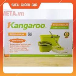 Chổi lau nhà đa năng Kangaroo Model KG94N lồng inox tặng kèm 1 miếng bông lau bảo hành chính hãng 12 tháng